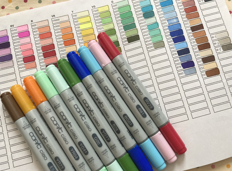 コピックチャオと色見本