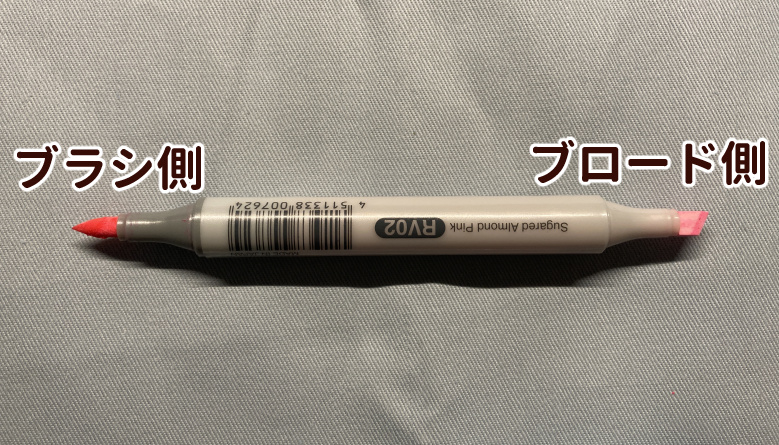 コピックのペン先の例