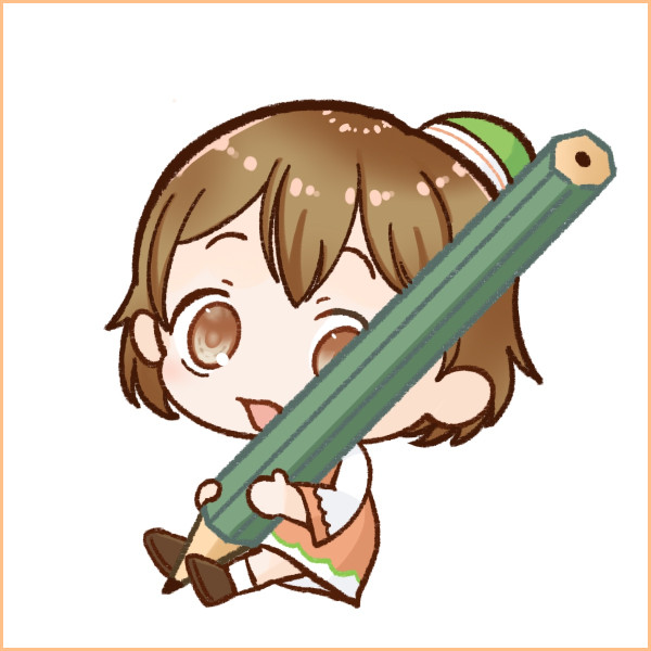 デフォルメキャラポーズ作例